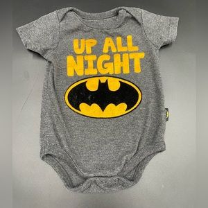 Batman 6/9 months infant up all night onesie
